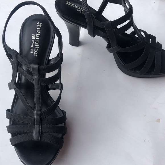 Naturalizer Shoes - Naturalizer Black Strappy 4” Heel Darcy Dress Sandal, Size 8.5